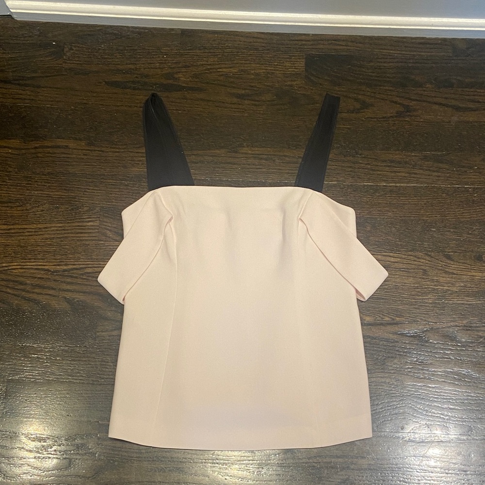 Cinq à Sept Blush and Black Blouse